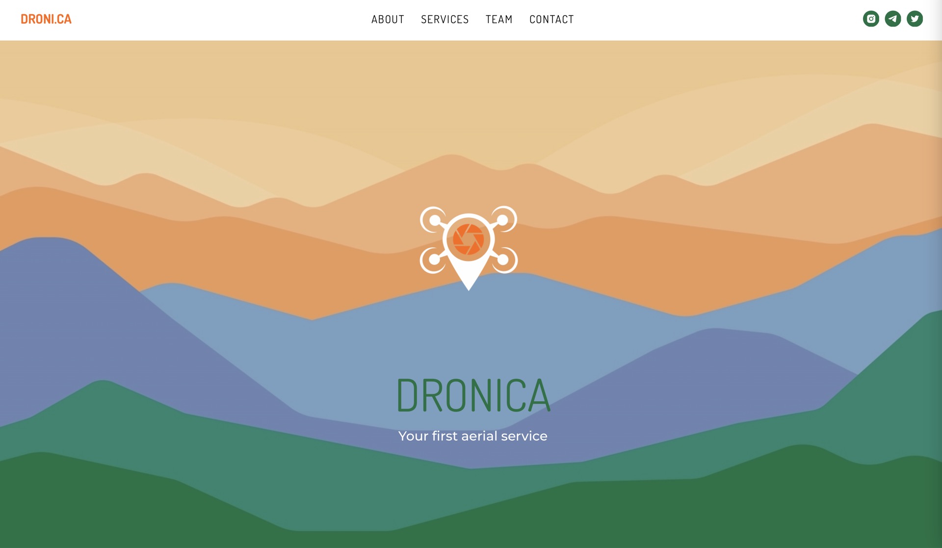 Аэросъёмка в проекте Droni.ca